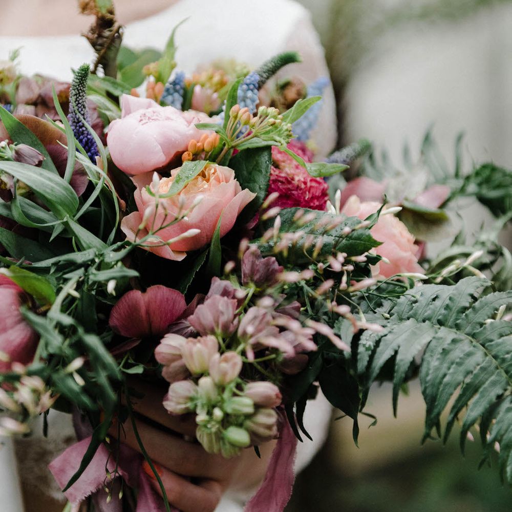 Bridal Separates By KMR Bespoke Bridal | Bright Wedding Bouquet | Sheffield Botanical Gardens | Sarah Folega Fine Art Photography