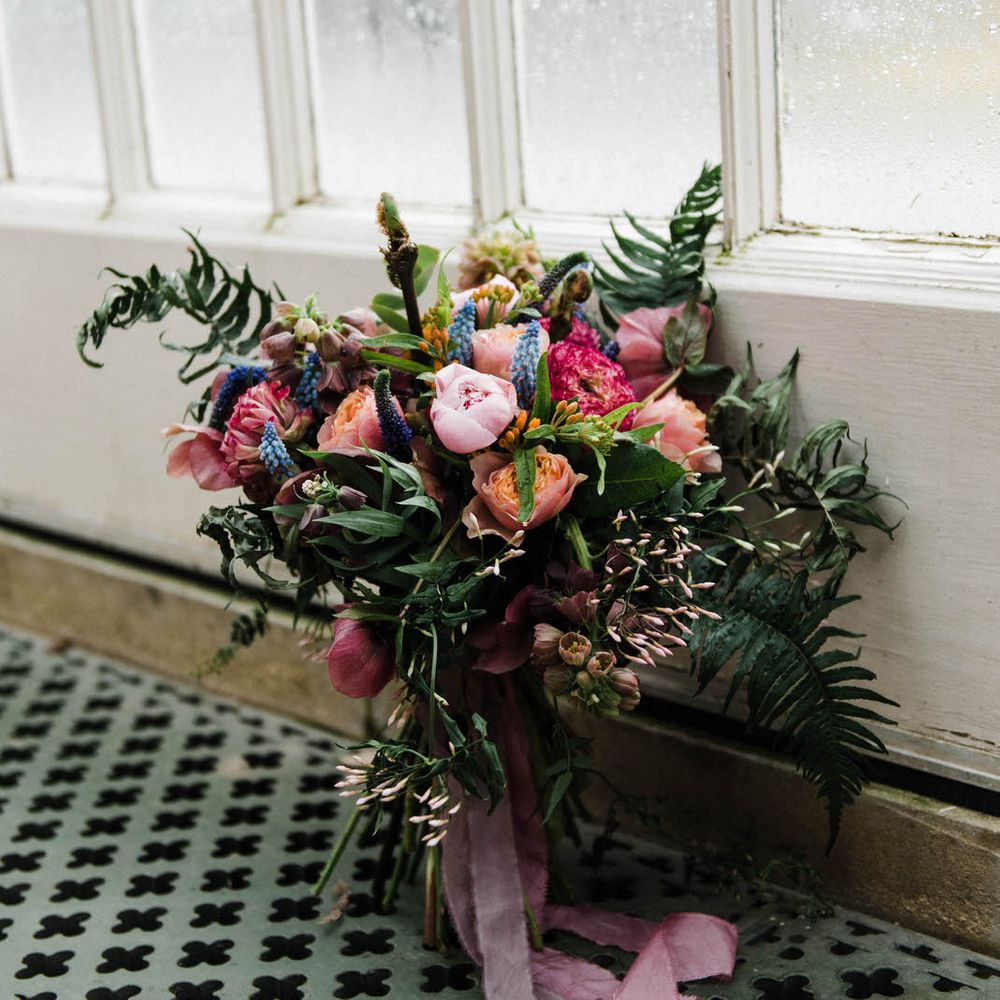 Bridal Separates By KMR Bespoke Bridal | Bright Wedding Bouquet | Sheffield Botanical Gardens | Sarah Folega Fine Art Photography
