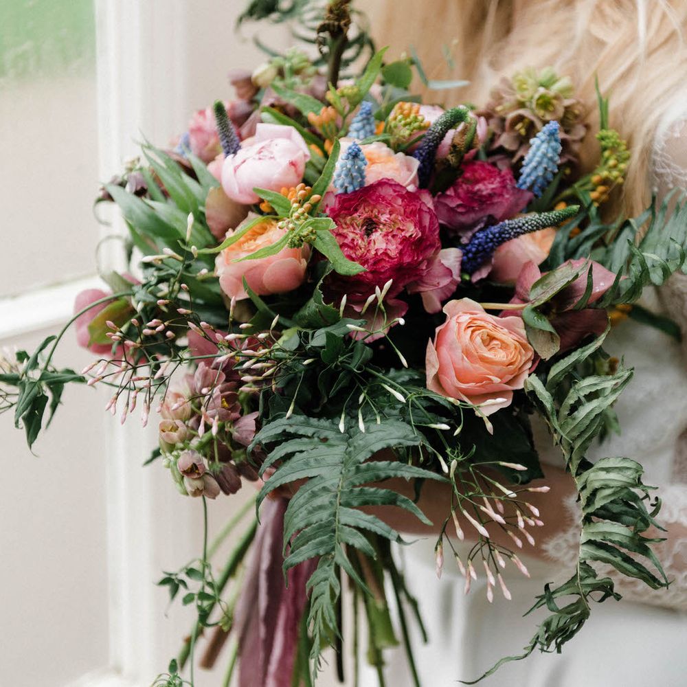 Bridal Separates By KMR Bespoke Bridal | Bright Wedding Bouquet | Sheffield Botanical Gardens | Sarah Folega Fine Art Photography