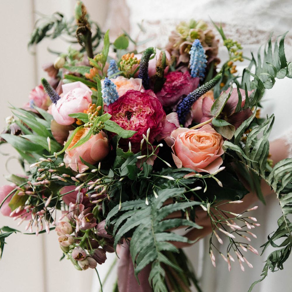 Bridal Separates By KMR Bespoke Bridal | Bright Wedding Bouquet | Sheffield Botanical Gardens | Sarah Folega Fine Art Photography