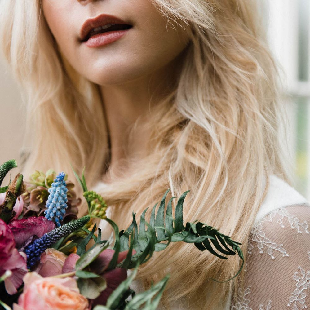 Bridal Separates By KMR Bespoke Bridal | Bright Wedding Bouquet | Sheffield Botanical Gardens | Sarah Folega Fine Art Photography