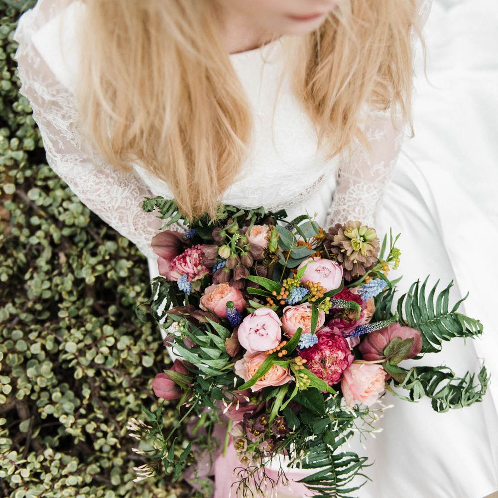 Bridal Separates By KMR Bespoke Bridal | Bright Wedding Bouquet | Sheffield Botanical Gardens | Sarah Folega Fine Art Photography