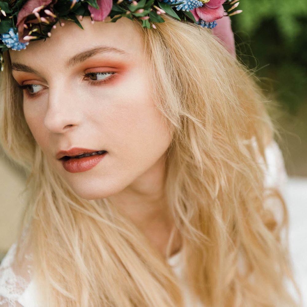 Bridal Separates By KMR Bespoke Bridal | Bright Wedding Bouquet | Sheffield Botanical Gardens | Sarah Folega Fine Art Photography