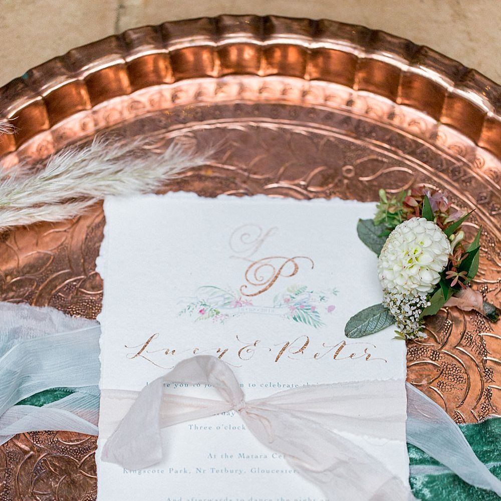 Wedding Stationery by De Winton Paper Co | Botanical Boho Luxe Inspiration | Philippa Sian Photography