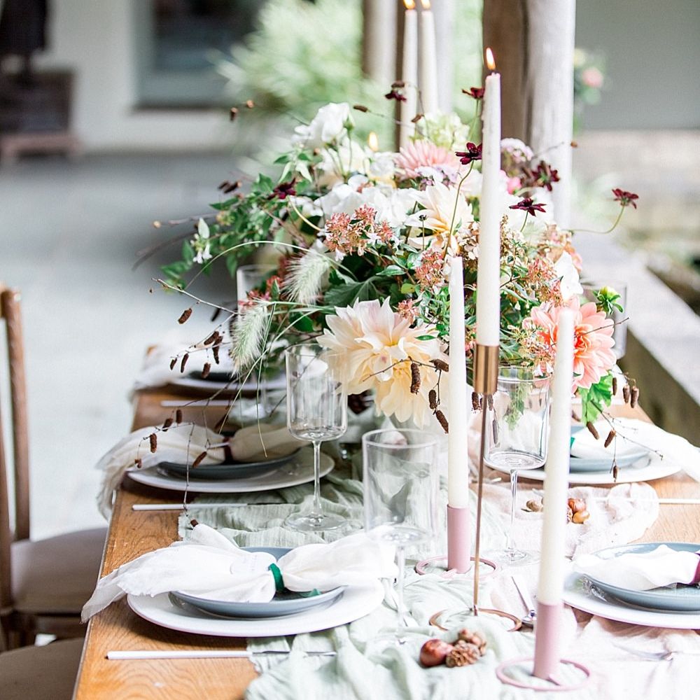 Flower Installation & Tablescape | Botanical Boho Luxe Inspiration | Philippa Sian Photography