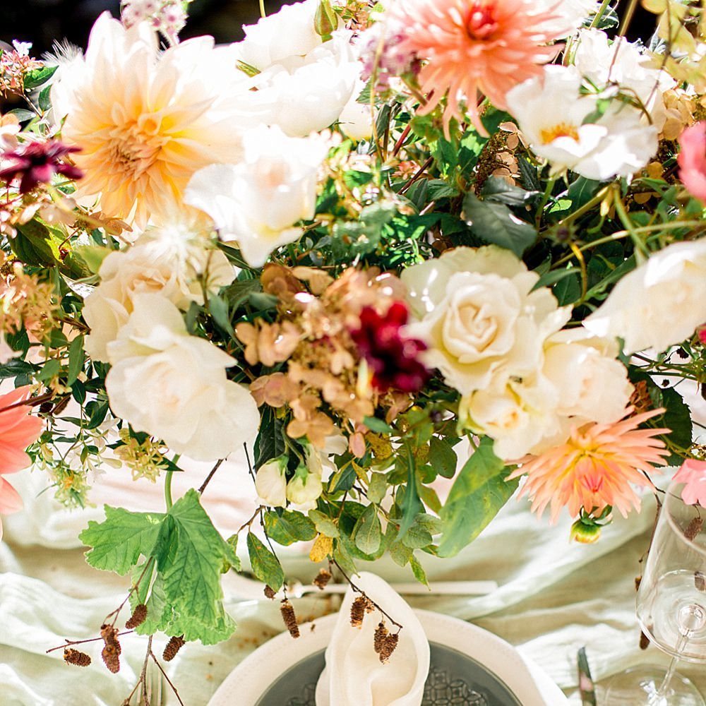 Place Setting | Botanical Boho Luxe Inspiration | Philippa Sian Photography