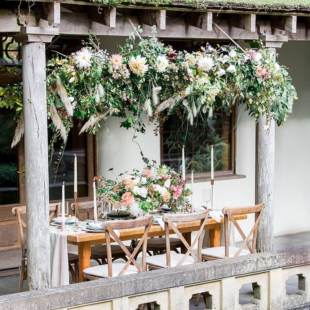 Flower Installation & Tablescape | Botanical Boho Luxe Inspiration | Philippa Sian Photography
