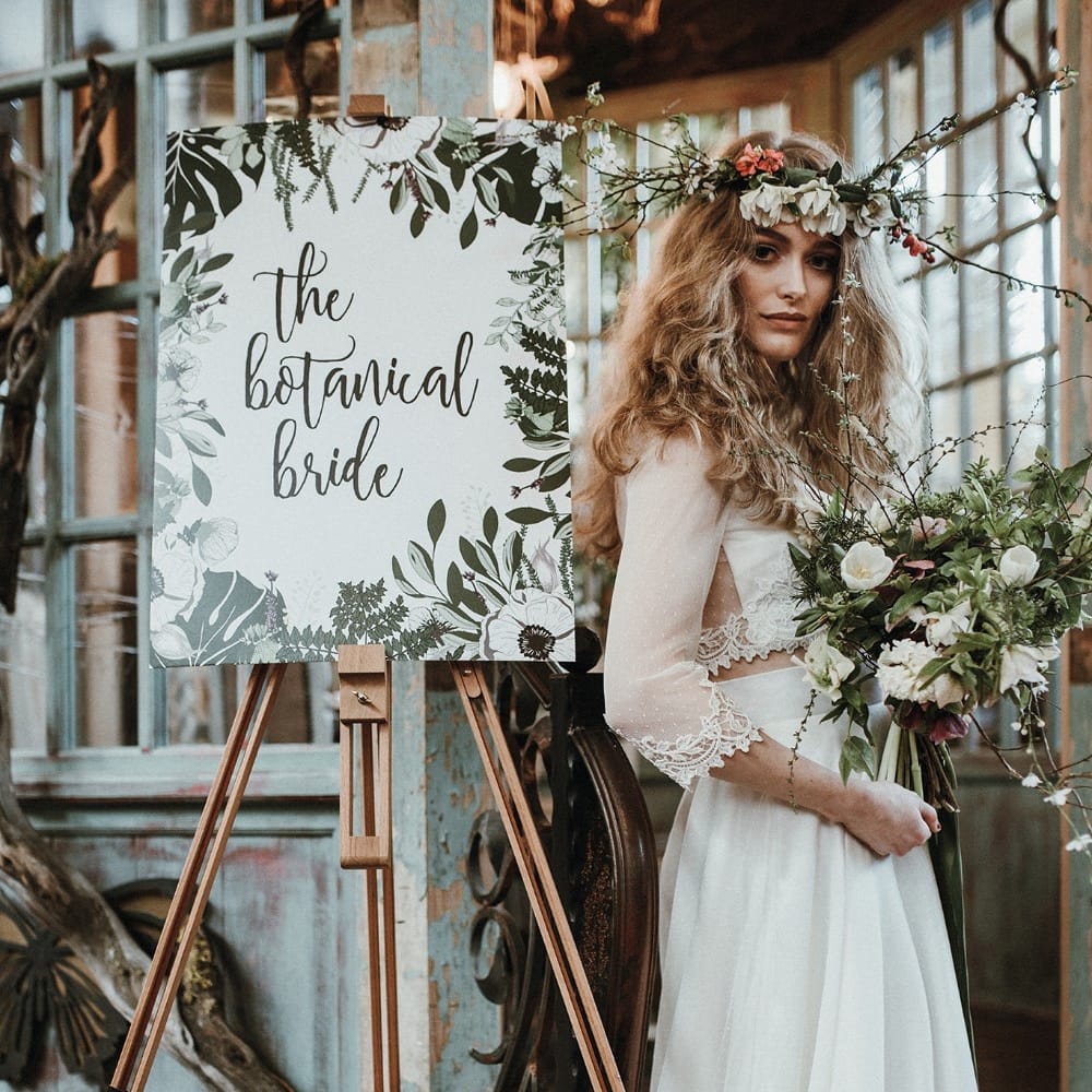 Botanical Bride Inspiration Shoot At The Botanist In Sheffield