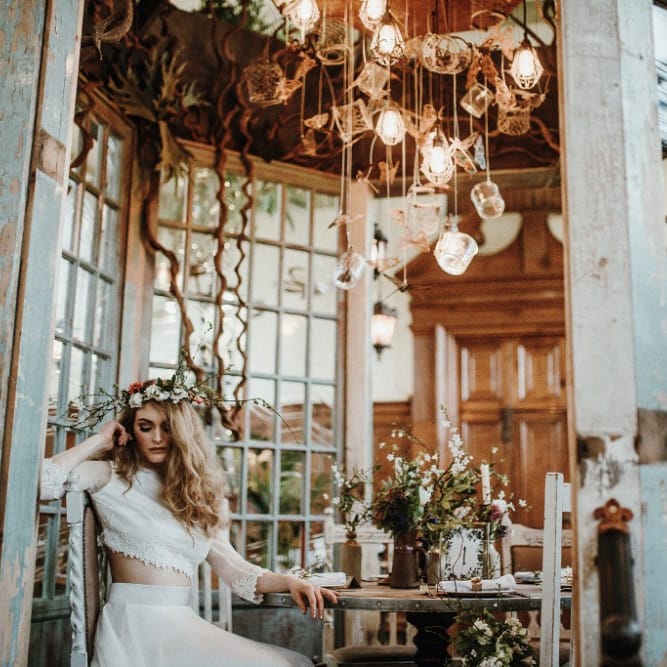 Botanical Bride Inspiration Shoot At The Botanist In Sheffield