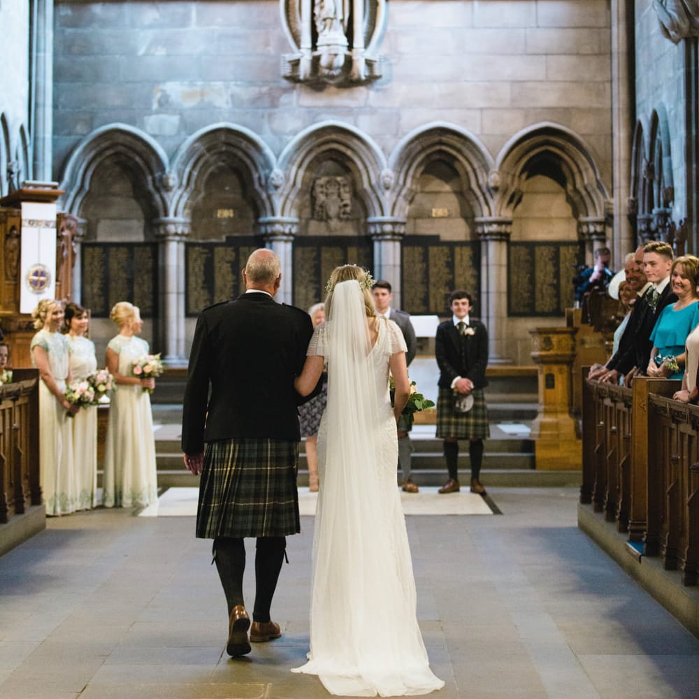 Wedding Ceremony | Bride in Eliza Jane Howell Wilma Wedding Dress | The Gibson's Photography | Second Shooter Martin Venherm | White Balloon Films