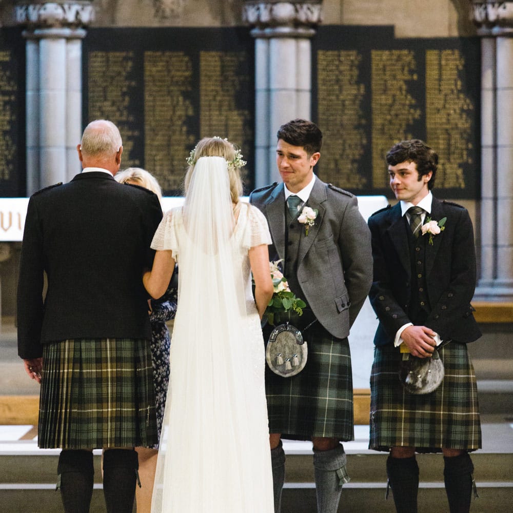 Wedding Ceremony | Bride in Eliza Jane Howell Wilma Wedding Dress | The Gibson's Photography | Second Shooter Martin Venherm | White Balloon Films
