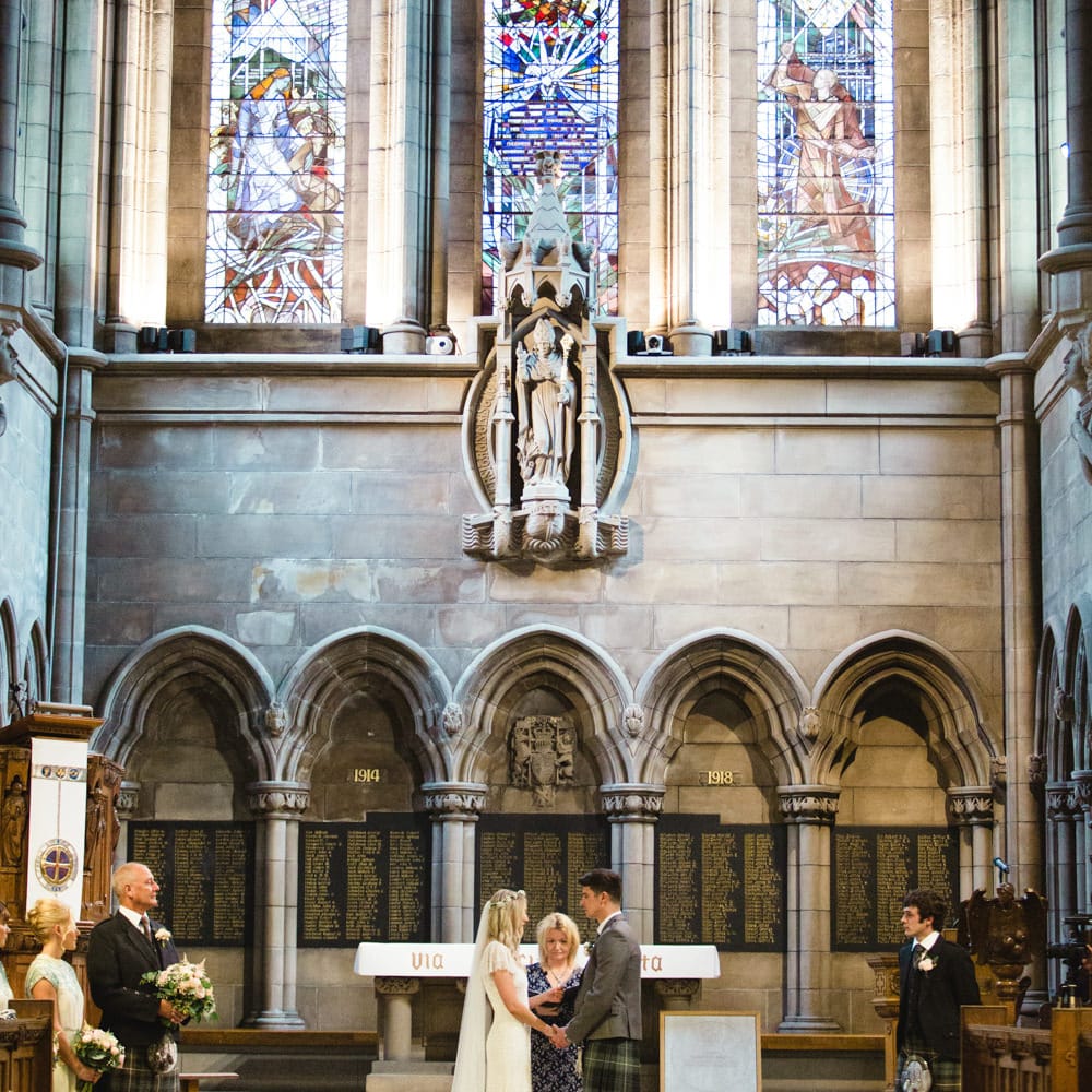 Wedding Ceremony | Bride in Eliza Jane Howell Wilma Wedding Dress | The Gibson's Photography | Second Shooter Martin Venherm | White Balloon Films