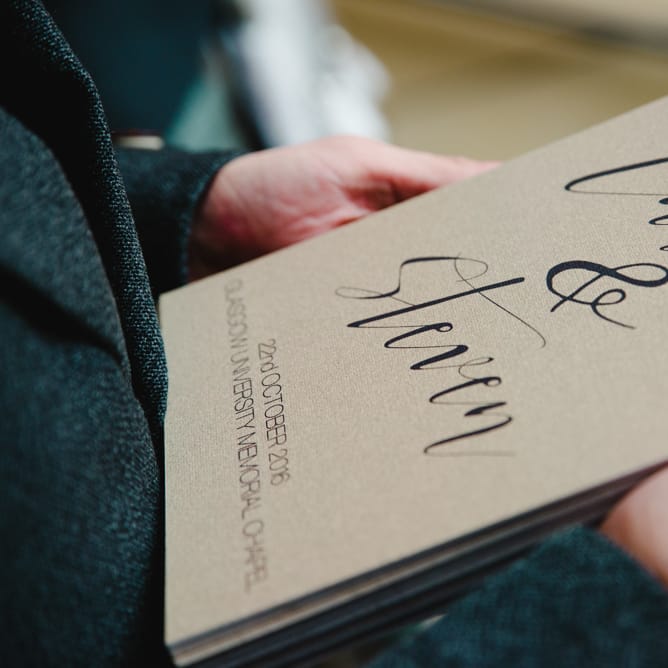 Kraft Paper & Script Wedding Stationery | The Gibson's Photography | Second Shooter Martin Venherm | White Balloon Films