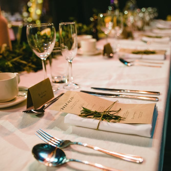 Rosemary Place Settings | | The Gibson's Photography | Second Shooter Martin Venherm | White Balloon Films