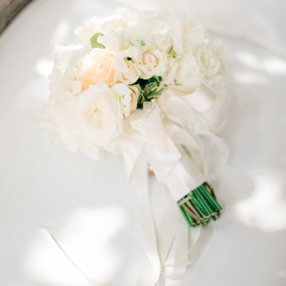 Classic White Rose Bouquet