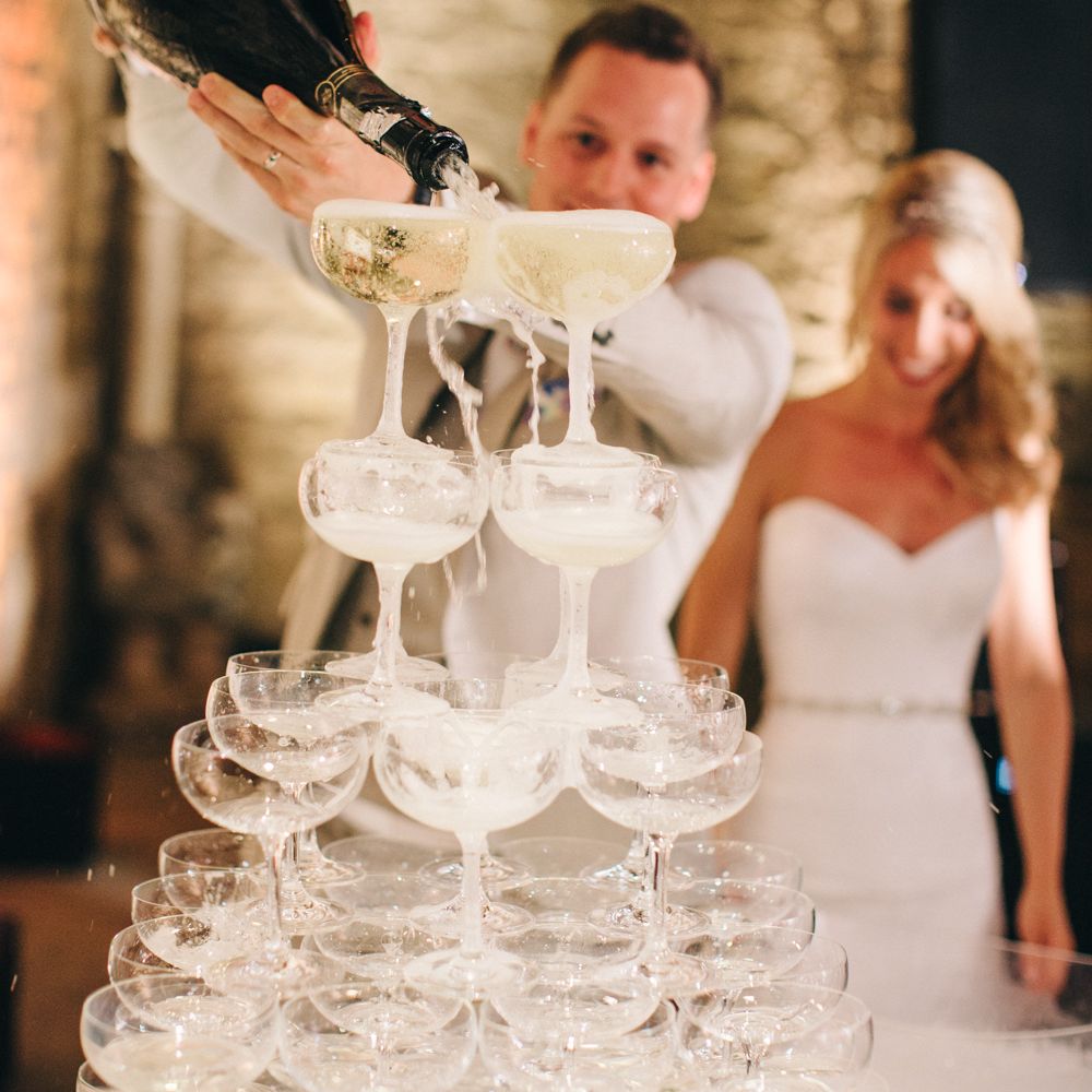 Champagne Saucer Tower