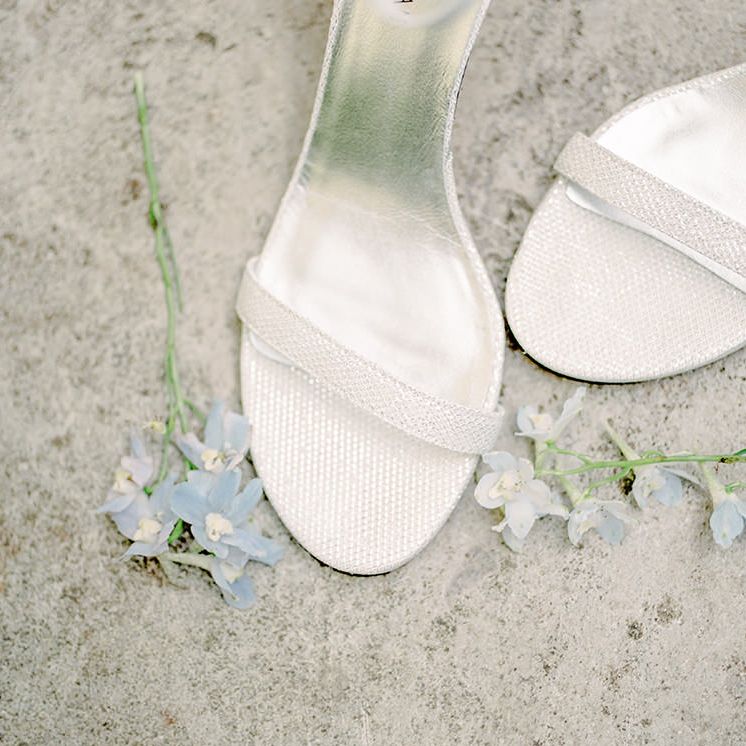 Silver Steve Madden Shoes | Classic Blue & White Wedding at Prestwold Hall in Loughborough | Georgina Harrison Photography