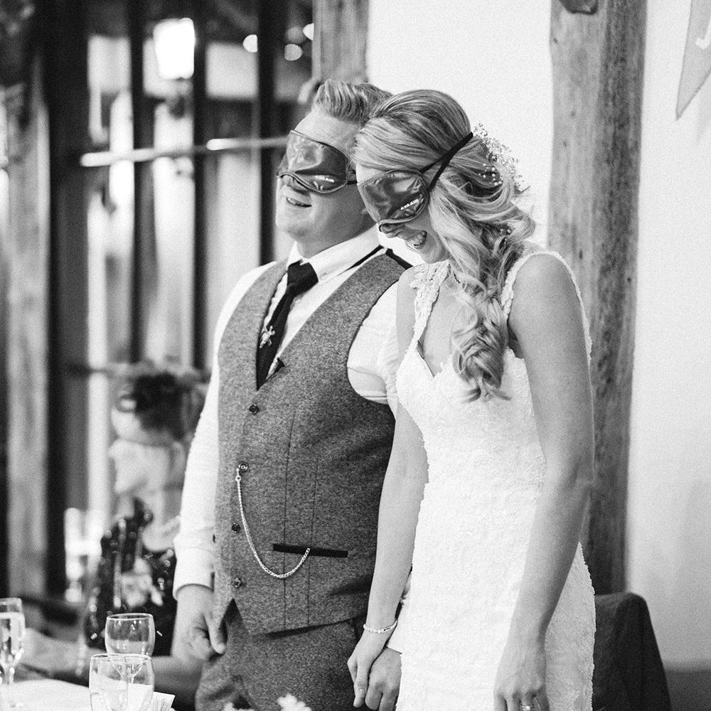 Wedding Speeches | Bride in Lace Enzoani 'Inaru' Bridal Gown | Peach & Coral Country Wedding at Crabbs Barn, Essex | Kathryn Hopkins Photography | Film by Colbridge Media Services Ltd