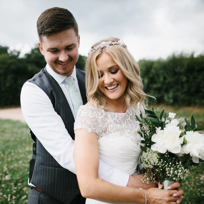 Thames Chase Community Centre Wedding With Bride In Sequinned Justin Alexander Dress & Bridesmaids In Mint Green With Images From Chris Barber