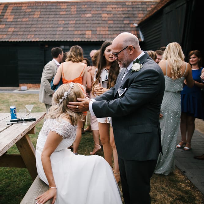 Thames Chase Community Centre Wedding With Bride In Sequinned Justin Alexander Dress & Bridesmaids In Mint Green With Images From Chris Barber