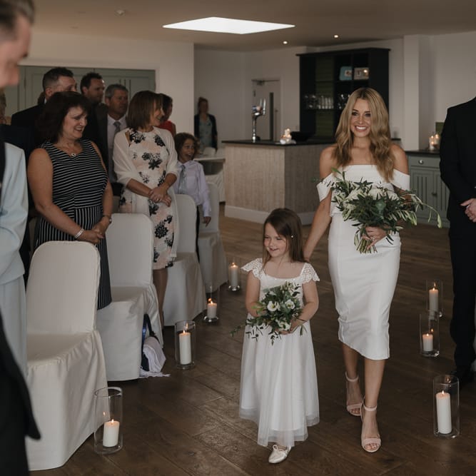 Intimate Coastal Wedding At Watergate Bay Hotel Cornwall With Bride In Blackburn Bridal & Images From Sebastien Boudot