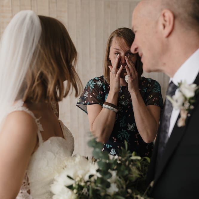 Intimate Coastal Wedding At Watergate Bay Hotel Cornwall With Bride In Blackburn Bridal & Images From Sebastien Boudot