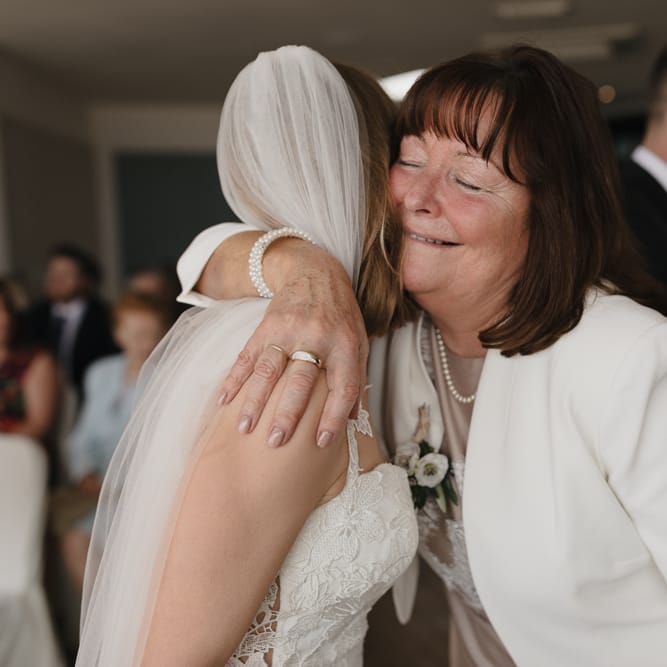 Intimate Coastal Wedding At Watergate Bay Hotel Cornwall With Bride In Blackburn Bridal & Images From Sebastien Boudot