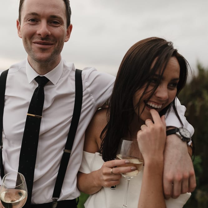 Intimate Coastal Wedding At Watergate Bay Hotel Cornwall With Bride In Blackburn Bridal & Images From Sebastien Boudot