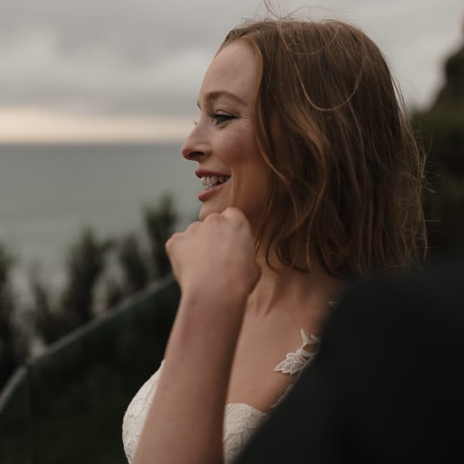 Intimate Coastal Wedding At Watergate Bay Hotel Cornwall With Bride In Blackburn Bridal & Images From Sebastien Boudot