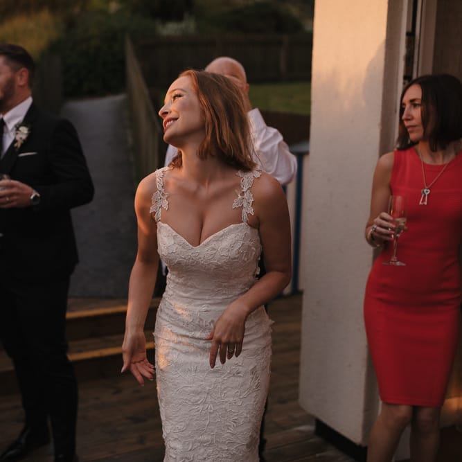 Intimate Coastal Wedding At Watergate Bay Hotel Cornwall With Bride In Blackburn Bridal & Images From Sebastien Boudot