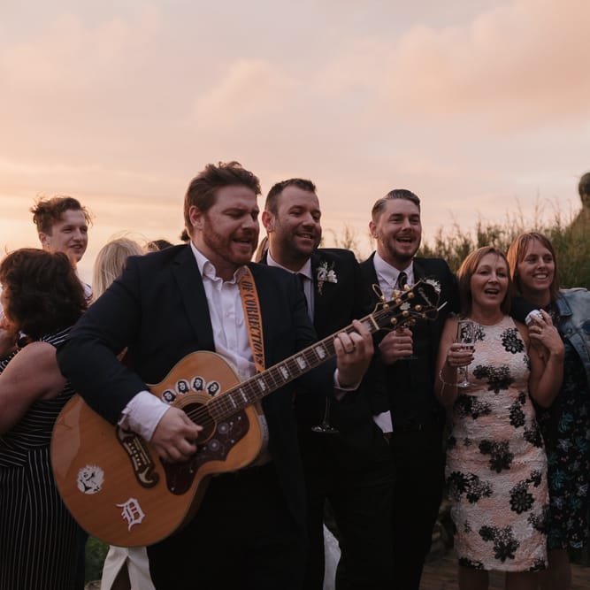 Intimate Coastal Wedding At Watergate Bay Hotel Cornwall With Bride In Blackburn Bridal & Images From Sebastien Boudot