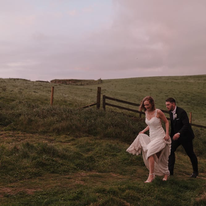 Intimate Coastal Wedding At Watergate Bay Hotel Cornwall With Bride In Blackburn Bridal & Images From Sebastien Boudot