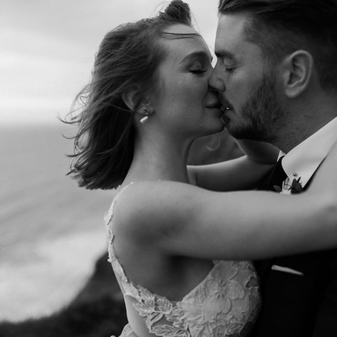 Intimate Coastal Wedding At Watergate Bay Hotel Cornwall With Bride In Blackburn Bridal & Images From Sebastien Boudot