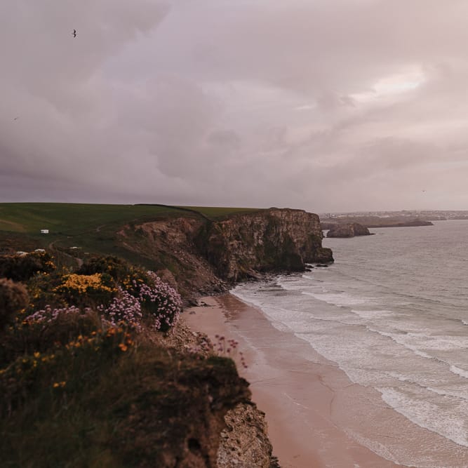 Intimate Coastal Wedding At Watergate Bay Hotel Cornwall With Bride In Blackburn Bridal & Images From Sebastien Boudot