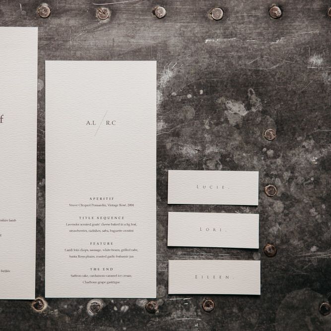 Minimalist & Elegant Wedding Stationery | Hilde. Stories