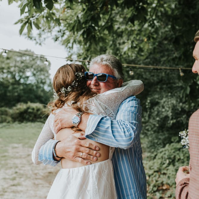 Bride in Grace Loves Lace | Outdoor Woodland Wedding at The Dreys in Kent | Fern Edwards Photography
