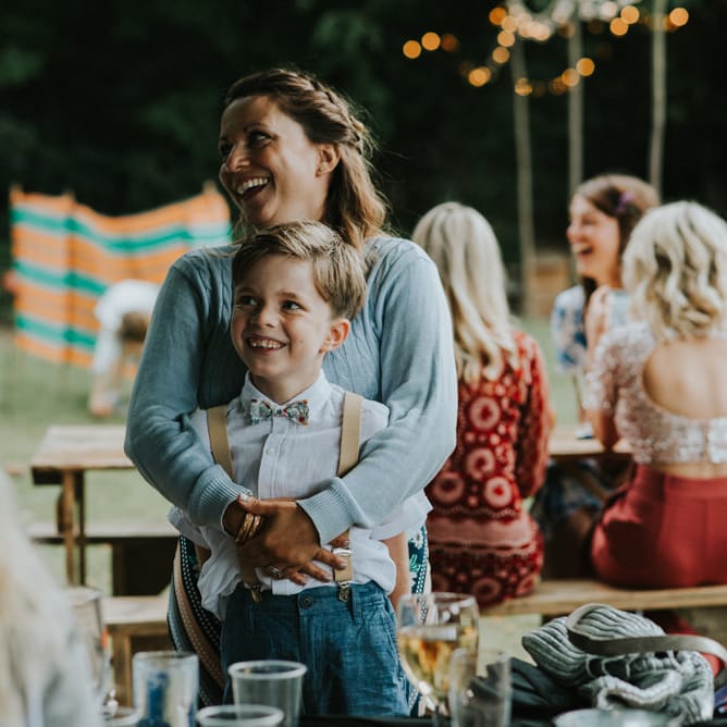 Wedding Guests | Outdoor Woodland Wedding at The Dreys in Kent | Fern Edwards Photography