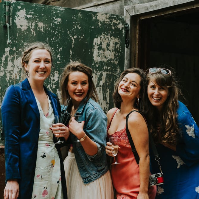 Wedding Guests | Outdoor Woodland Wedding at The Dreys in Kent | Fern Edwards Photography