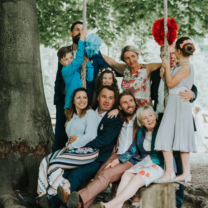 Wedding Guests | Outdoor Woodland Wedding at The Dreys in Kent | Fern Edwards Photography