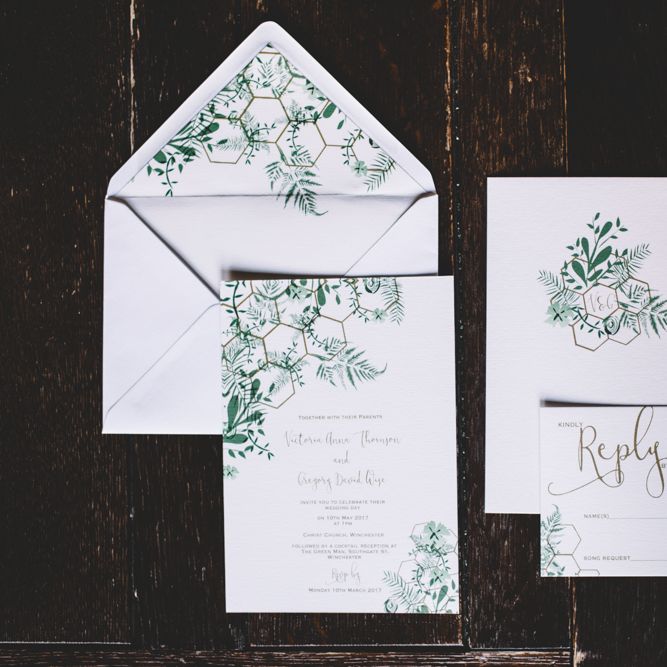 Botanical & Geometric Stationery Suite by Geri Loves Emi