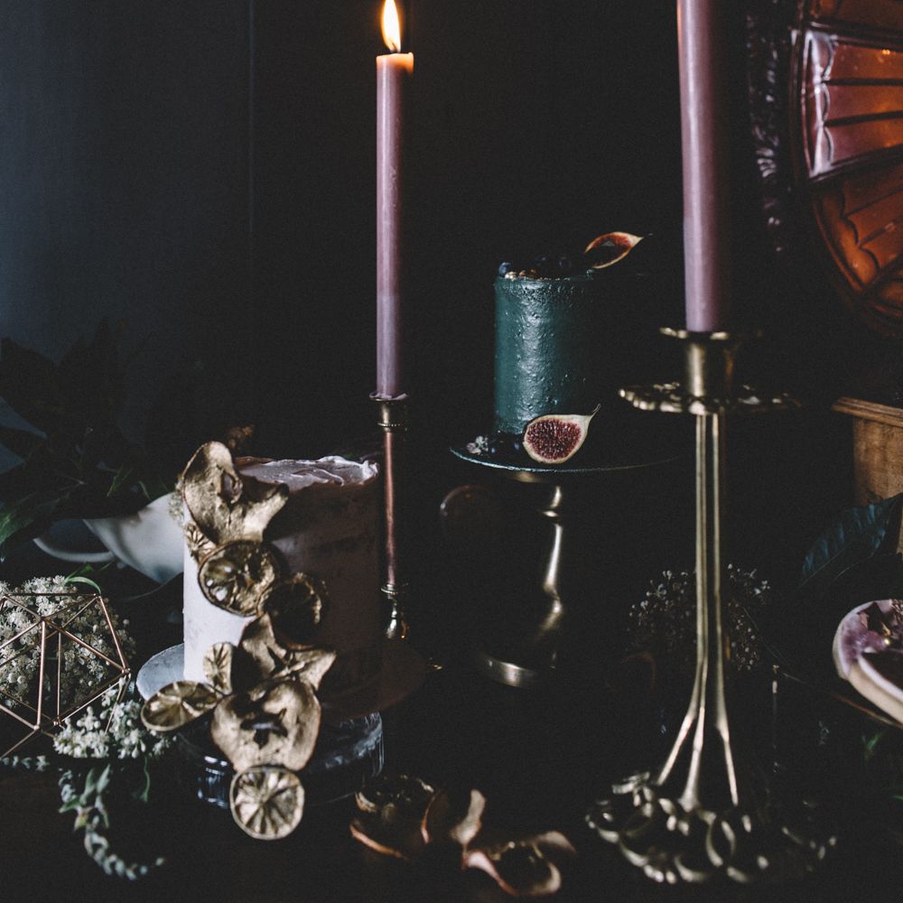 Dark Hues For An Intimate Wedding Inspiration Shoot At The Green Man Winchester With Stationery By Geri Loves Emi And Images From Carrie Lavers Photography