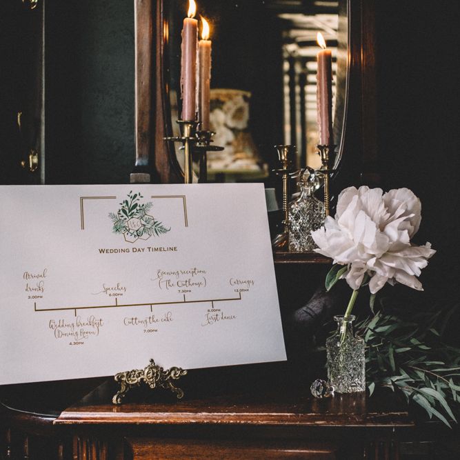 Dark Hues For An Intimate Wedding Inspiration Shoot At The Green Man Winchester With Stationery By Geri Loves Emi And Images From Carrie Lavers Photography