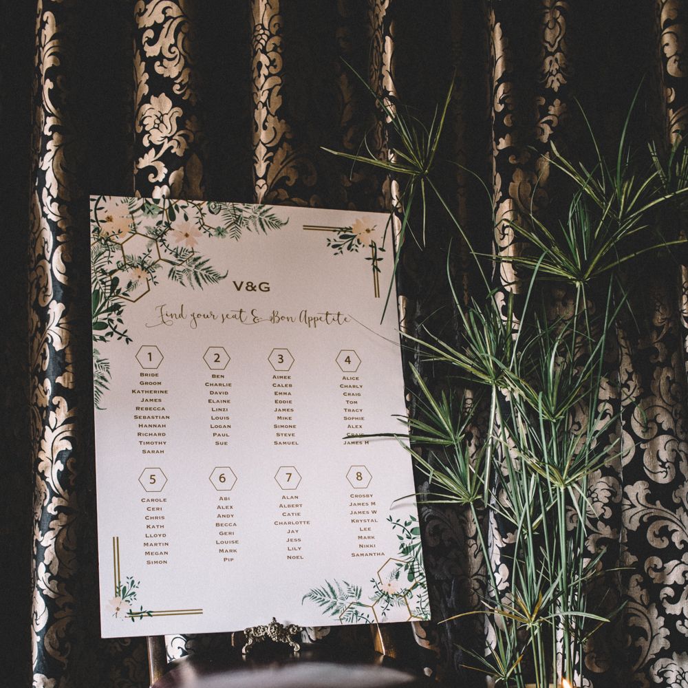 Dark Hues For An Intimate Wedding Inspiration Shoot At The Green Man Winchester With Stationery By Geri Loves Emi And Images From Carrie Lavers Photography