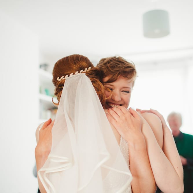 Bride With Gold Hair Piece & Veil | Images by Frances Sales