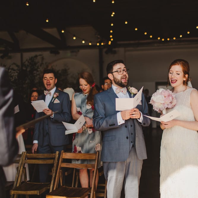 Elegant Wedding Trinity Buoy Wharf Foliage Installation & Festoon Light Decor With Bride In 20s Inspired Gown By Poppy Perspective Images Frances Sales