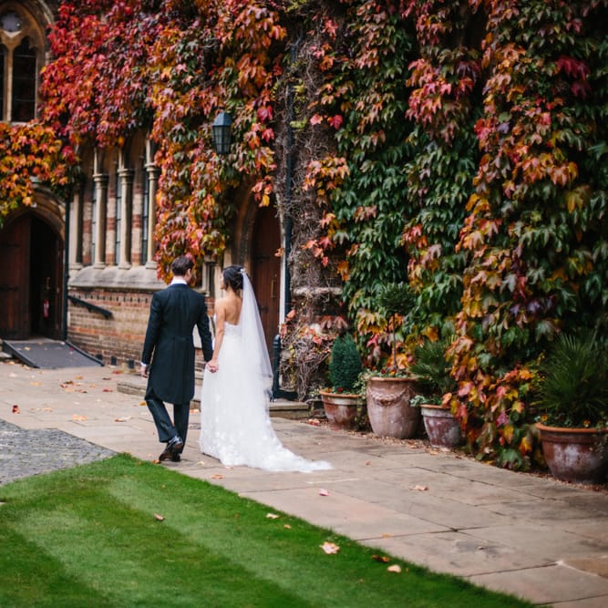 Elegant Autumnal Wedding At Rugby School With Bride In Mira Zwillinger And Groom In Tails