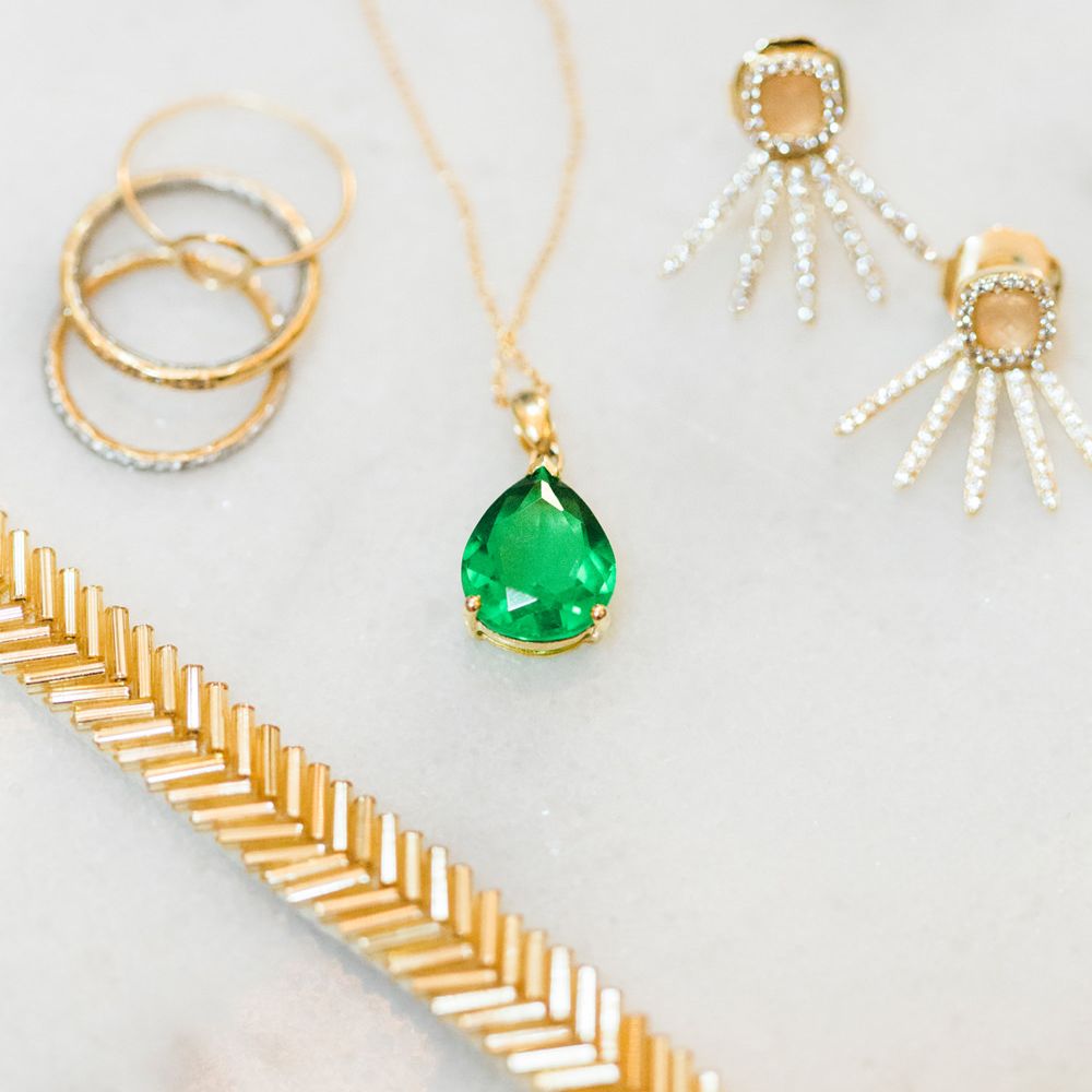 Bridal Accessories | Emerald Necklace
