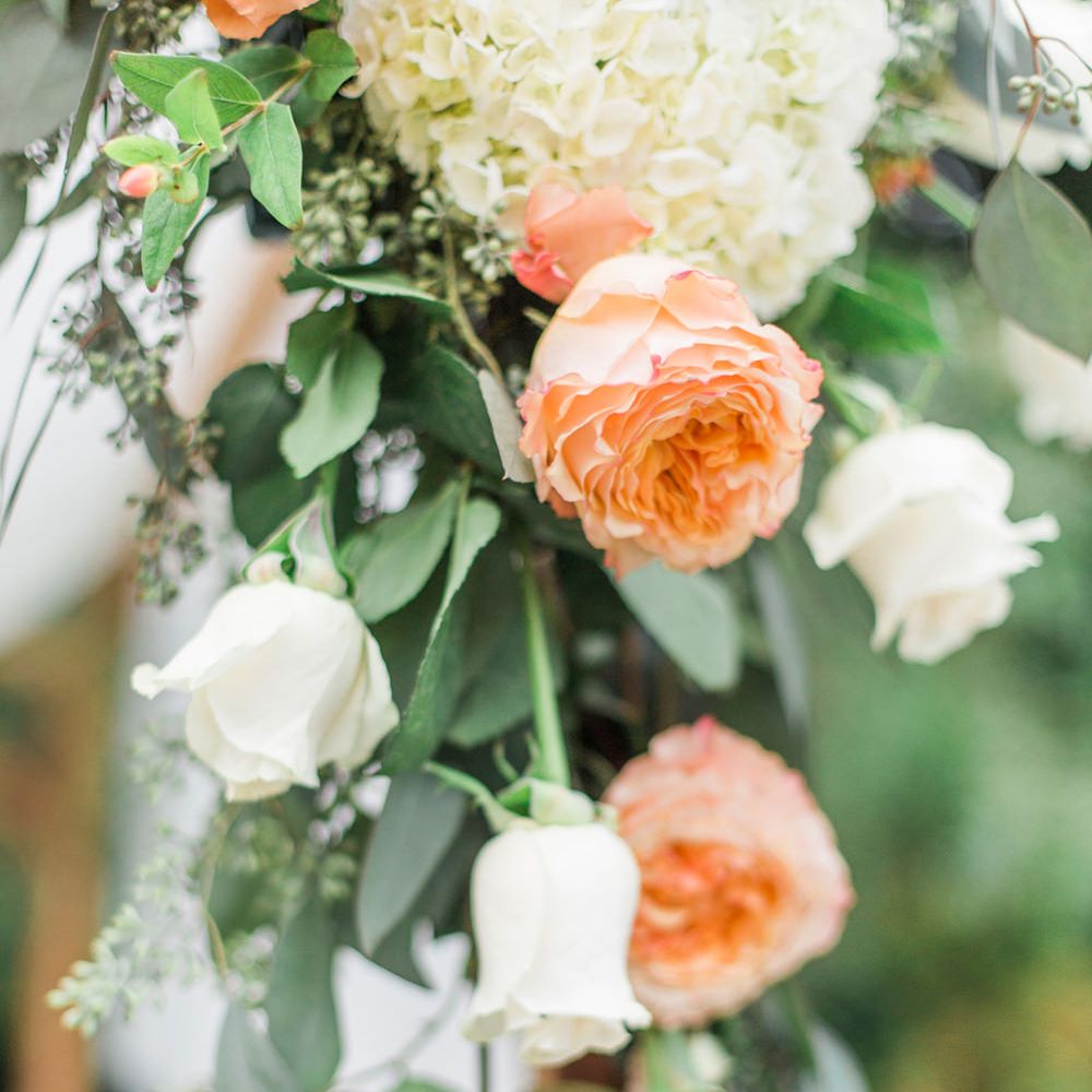 Peach & Cream Wedding Flowers