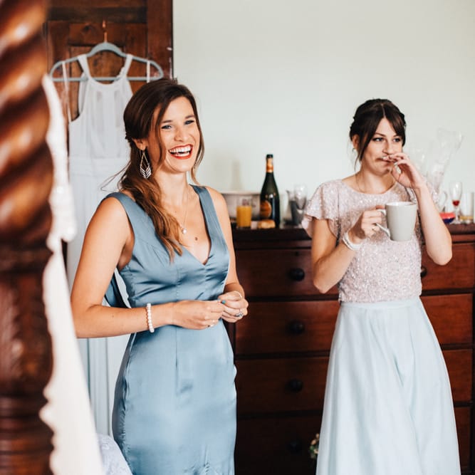 Wedding Morning Bridal Preparations | Colourful DIY Wedding at Barley Wood Country House in Somerset | A Thing Like That Photography