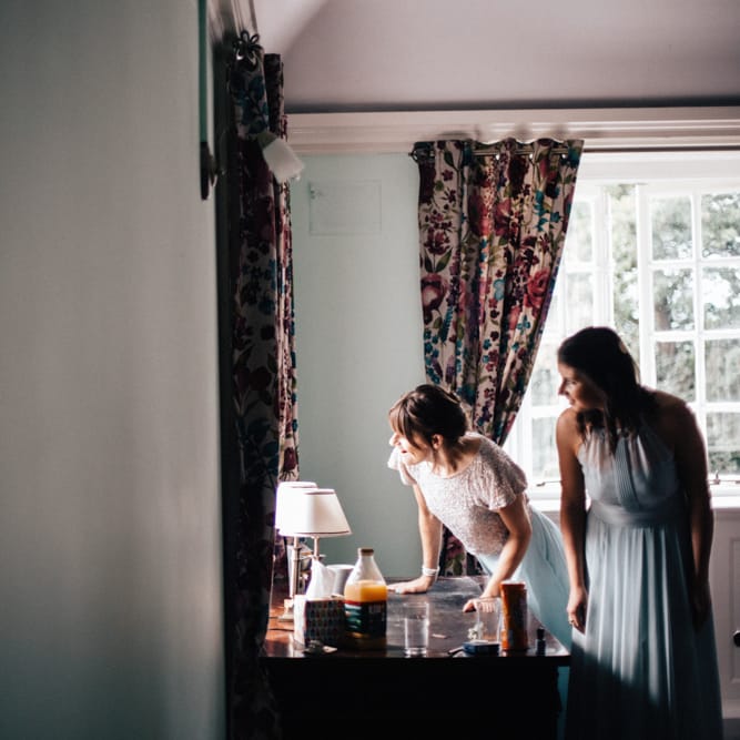 Wedding Morning Bridal Preparations | Colourful DIY Wedding at Barley Wood Country House in Somerset | A Thing Like That Photography